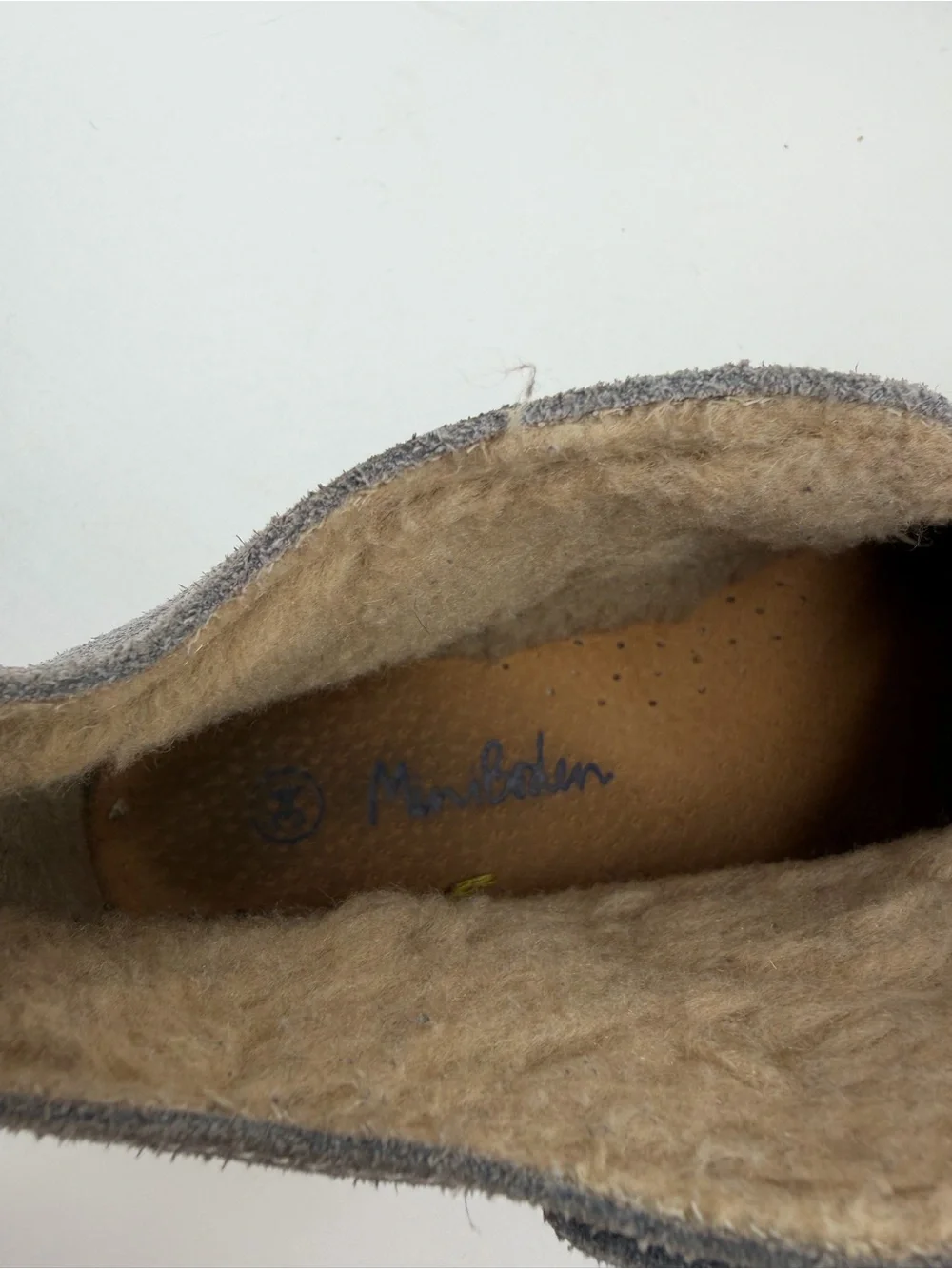 Mini Boden Desert Suede Gray Boots Shoes 34/2.5